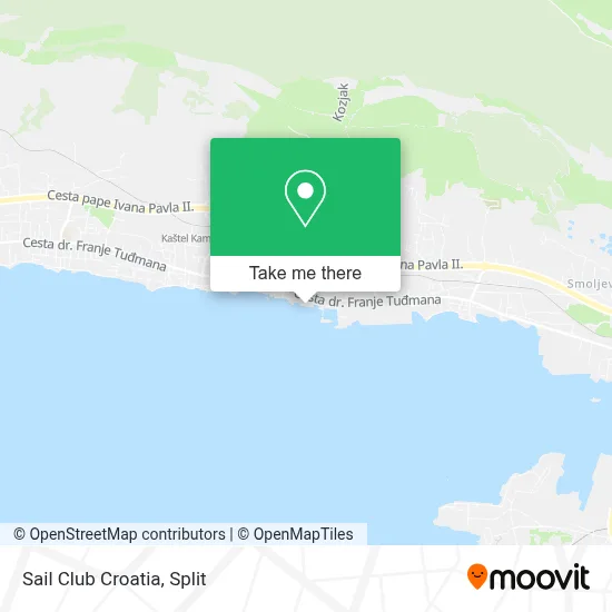 Sail Club Croatia map