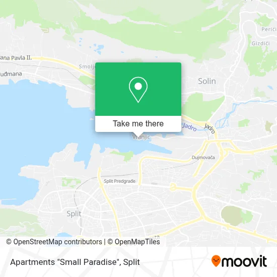 Apartments "Small Paradise" map