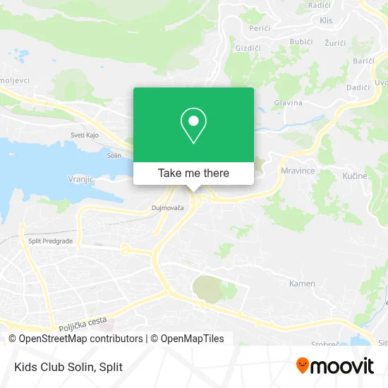 Kids Club Solin map