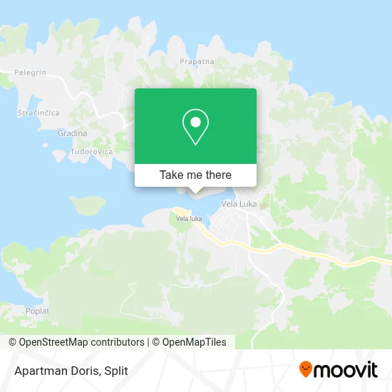 Apartman Doris map