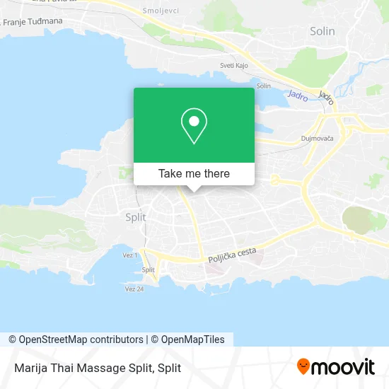 Marija Thai Massage Split map
