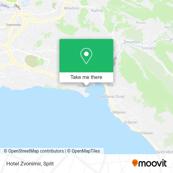 Hotel Zvonimir map