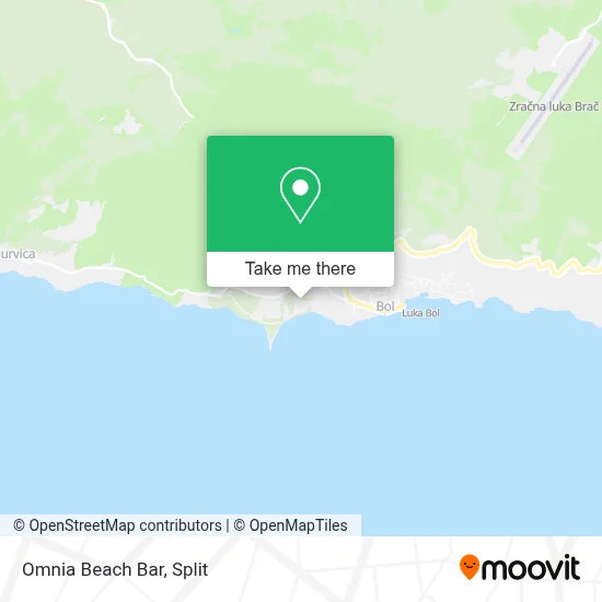 Omnia Beach Bar map