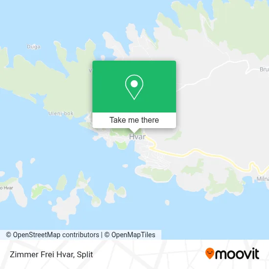 Zimmer Frei Hvar map