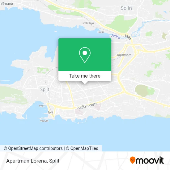 Apartman Lorena map