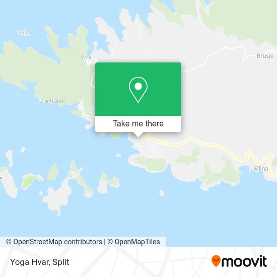 Yoga Hvar map
