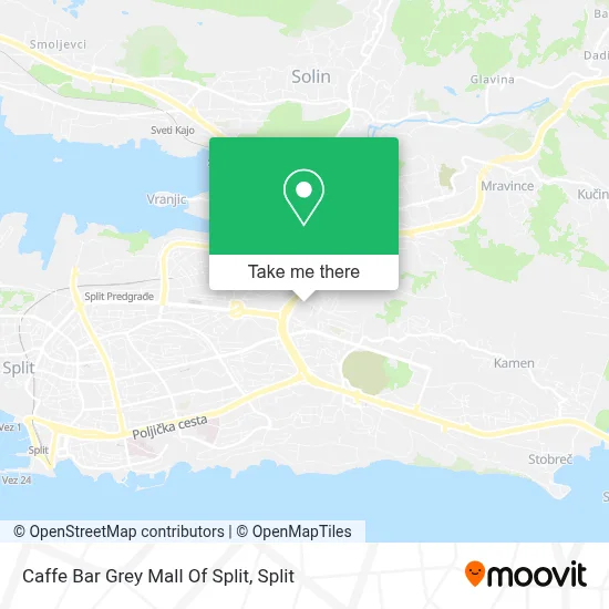 Caffe Bar Grey Mall Of Split map