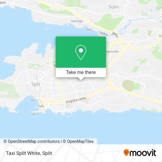Taxi Split White map