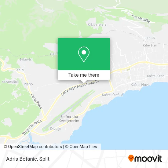 Adris Botanic map
