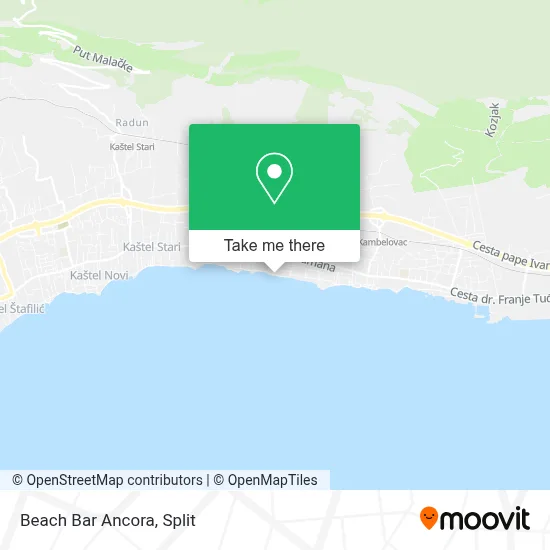 Beach Bar Ancora map