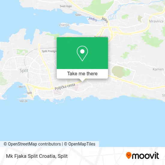 Mk Fjaka Split Croatia map
