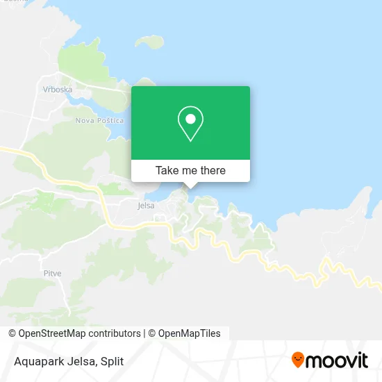 Aquapark Jelsa map