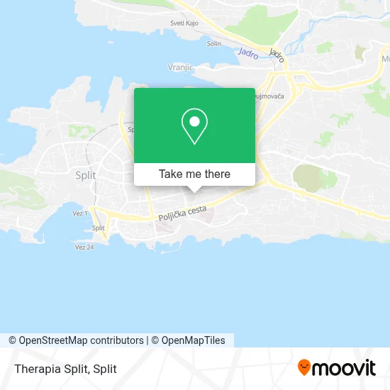 Therapia Split map