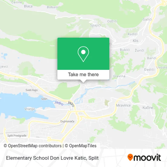 Elementary School Don Lovre Katic map