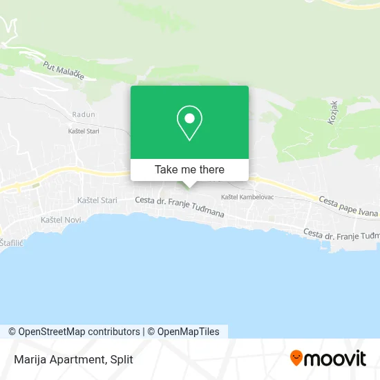 Apartment Marija map