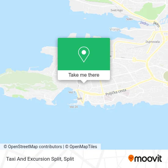 Taxi And Excursion Split map