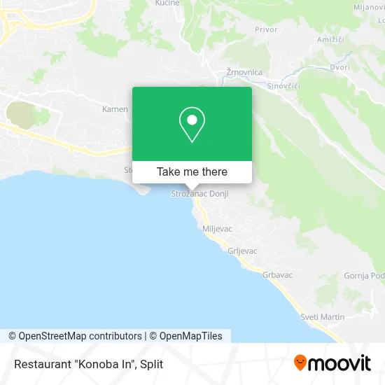 Restaurant "Konoba In" map