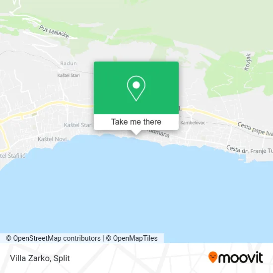 Villa Zarko map