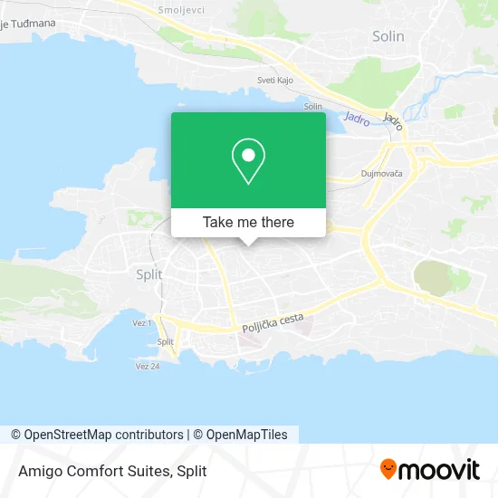 Amigo Comfort Suites map