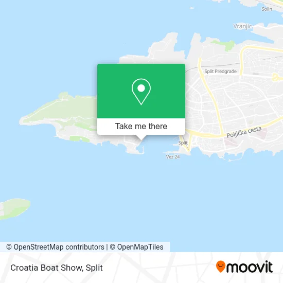 Croatia Boat Show map