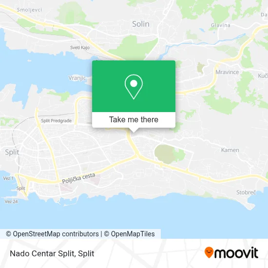 Nado Centar Split map