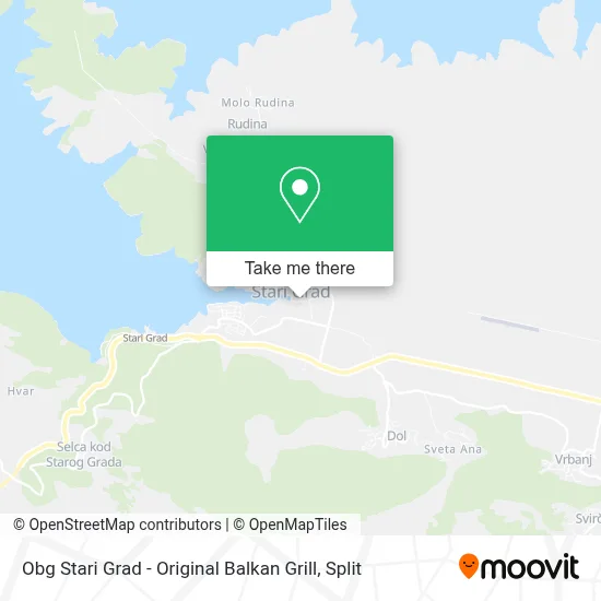 Obg Stari Grad - Original Balkan Grill map