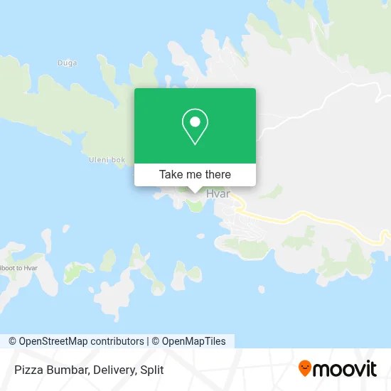 Pizza Bumbar, Delivery map