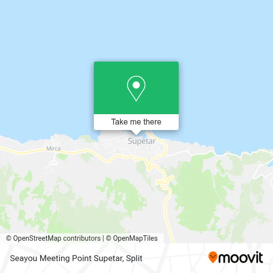 Seayou Meeting Point Supetar map