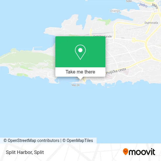 Split Harbor map