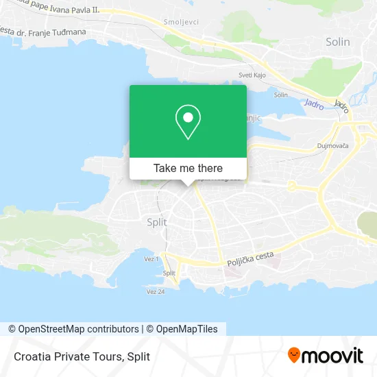 Croatia Private Tours map
