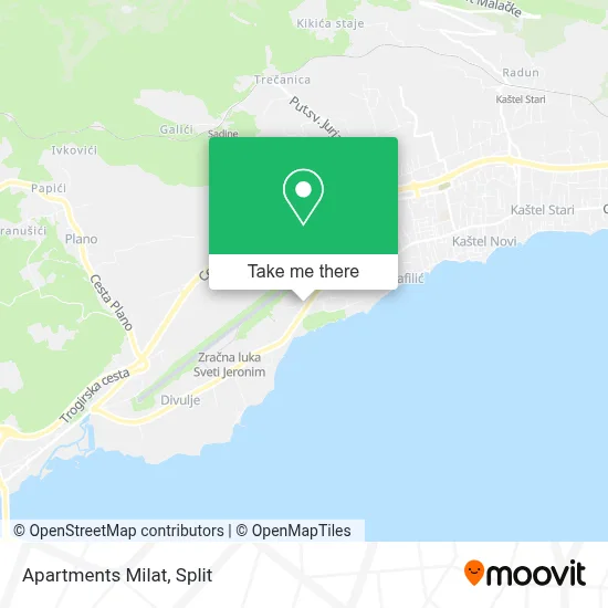 Apartments Milat map