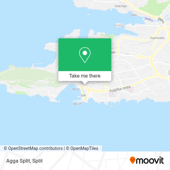 Agga Split map