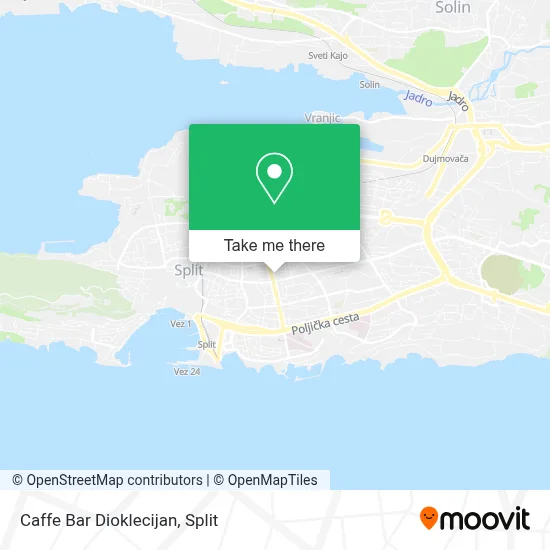 Caffe Bar Dioklecijan map