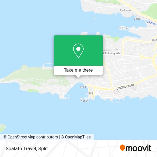 Spalato Travel map