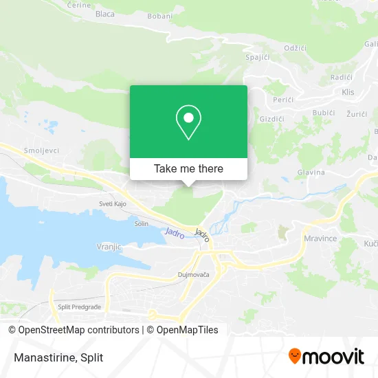 Manastirine map