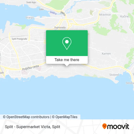 Split - Supermarket Victa map