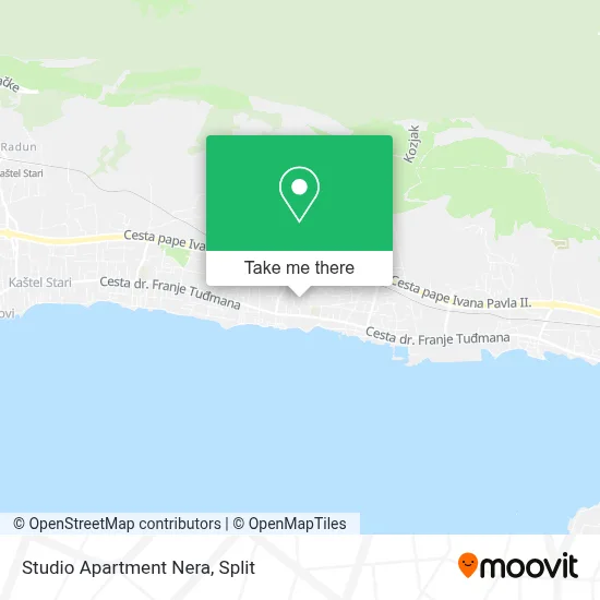 Studio Apartment Nera map