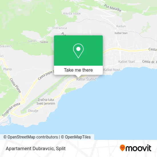 Apartament Dubravcic map