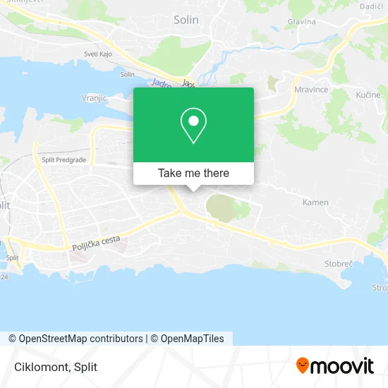Ciklomont map