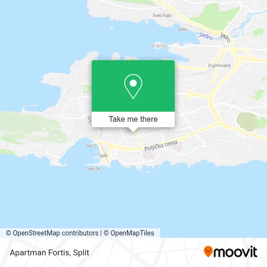 Apartman Fortis map