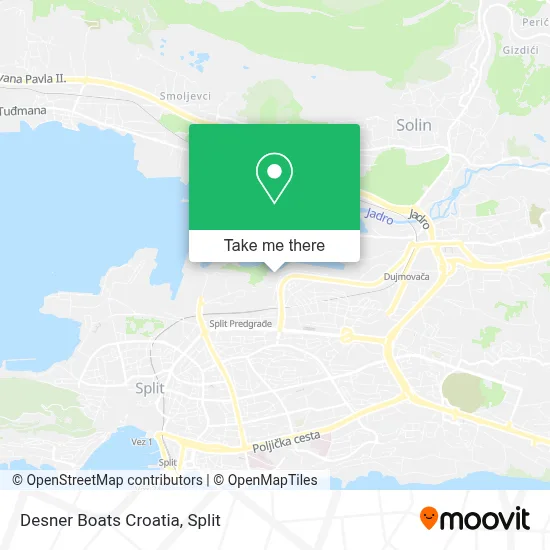Desner Boats Croatia map