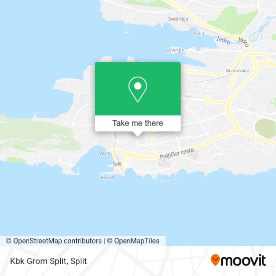 Kbk Grom Split map