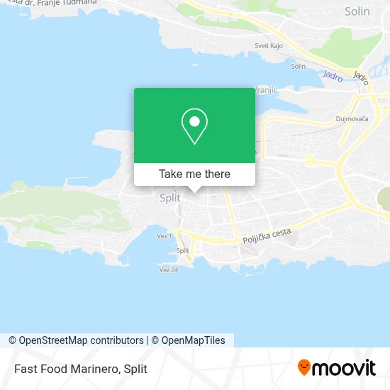 Fast Food Marinero map