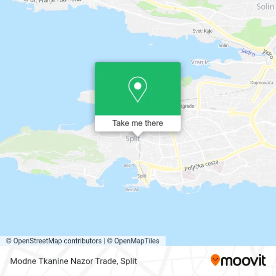 Modne Tkanine Nazor Trade map