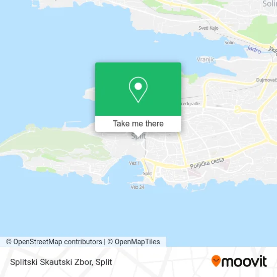 Splitski Skautski Zbor map