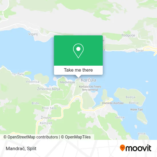 Mandrač map