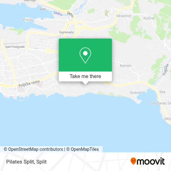 Pilates Split map