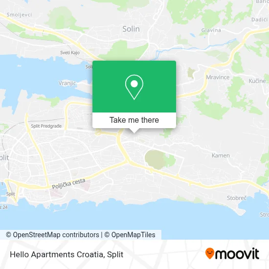 Hello Apartments Croatia map