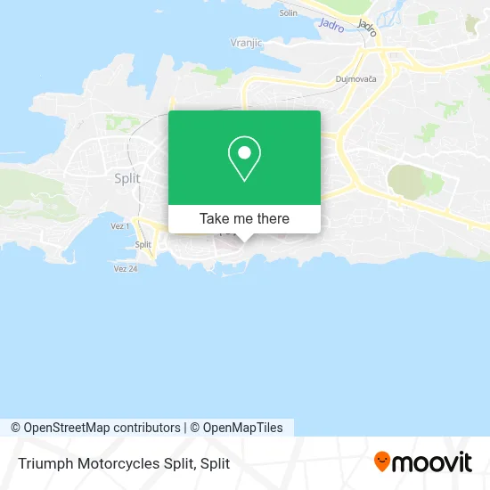Triumph Motorcycles Split map