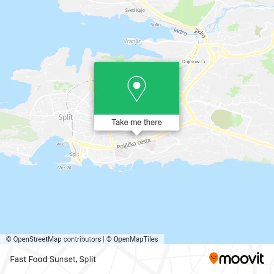 Fast Food Sunset map